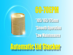 ऑटोमैटिक मेटल कैन मेकिंग मशीन लिड स्टेकर 380V 50Hz वोल्टेज
