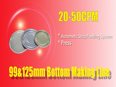 125mm बॉटम और 99mm बॉटम कैन ढक्कन के लिए ऑटोमैटिक स्ट्रिप फीडिंग सिस्टम