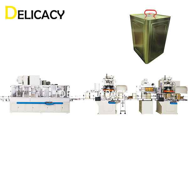 20CPM ऑटोमैटिक टिन कैन प्रोडक्शन लाइन, बिग स्क्वायर टिन मेकिंग मशीन CE प्रमाणित