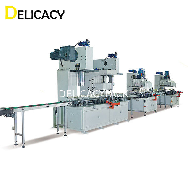 केमिकल इंडस्ट्रियल कैन पेल मेकिंग के लिए 35KW ऑटोमैटिक टिन कैन प्रोडक्शन लाइन