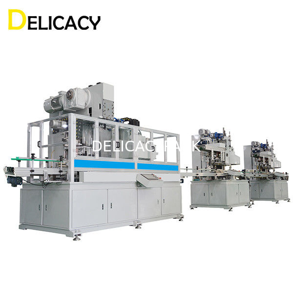 30CPM ऑटोमैटिक टिन कैन मेकिंग मशीन फॉर स्मॉल स्क्वायर रेक्टैंगुलर कैन बॉडी मेकिंग