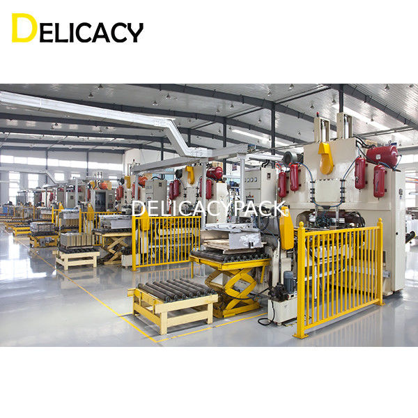 धातु ढक्कन बनाने की लाइन के लिए 7 सिर एच प्रकार शीट फ़ीड प्रेस