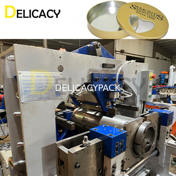 वेलेंटाइन दिवस उपहार कुकीज़ पैकिंग कैन के लिए स्वचालित कैन क्लोजर सिलाई मशीन